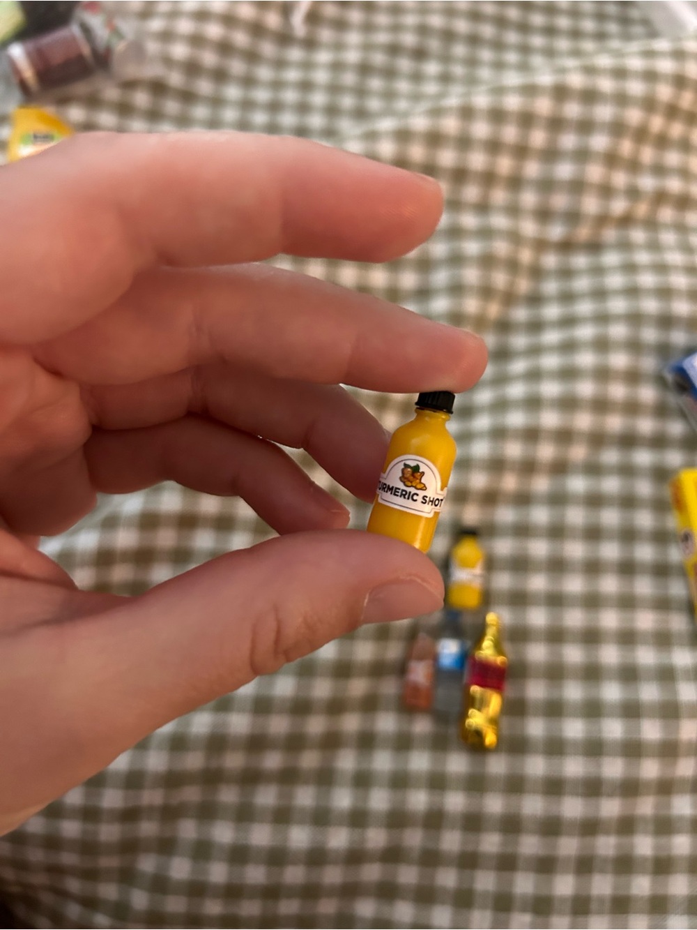 mini verse mini brands make it mini real brands Yellow Turmeric Shot Toy Bottle